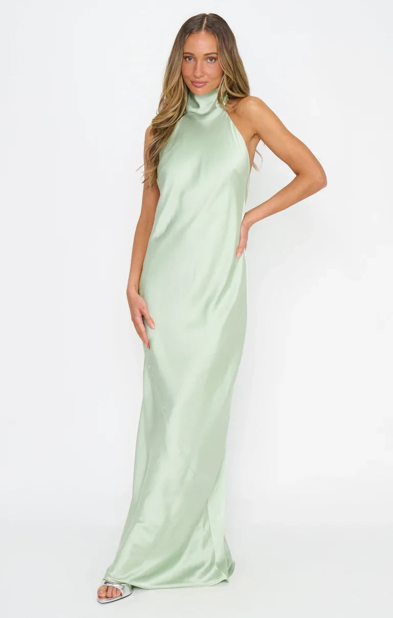 Graceful Satin A-Line Square Neck Sleeveless Lace-Up Back Floor-Length Bridesmaid Dresses