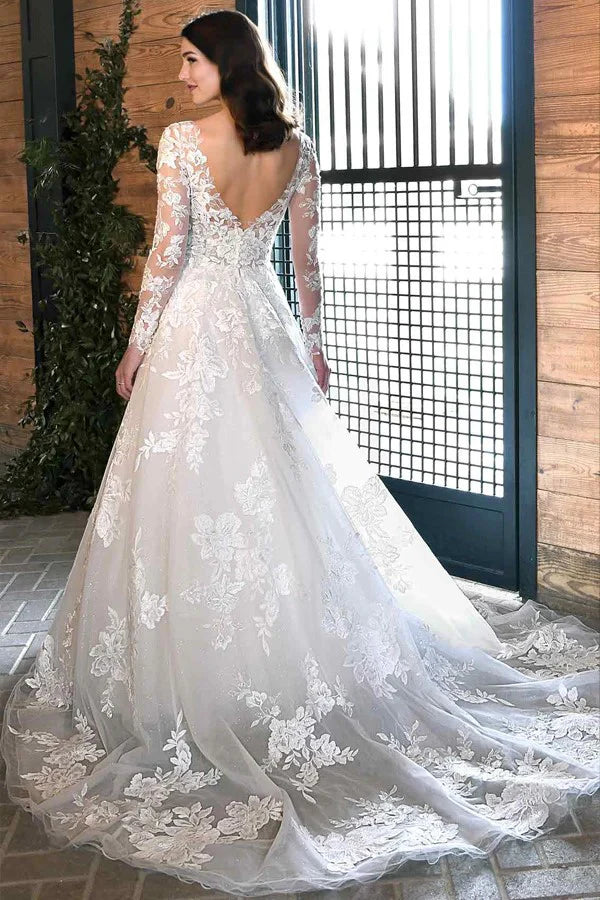 Ivory Lace Rustic Wedding Dresses Boho Wedding Dresses