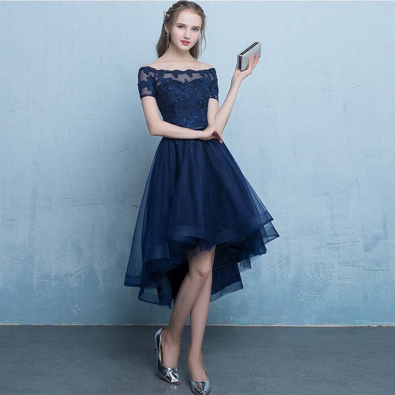 Fashionable Tulle High Low Full Of Charm Prom Dress