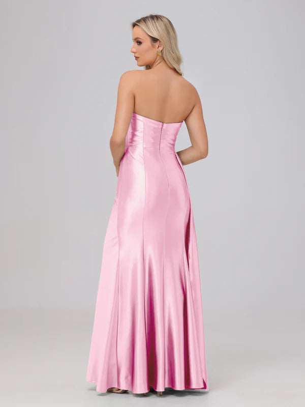 Off the Shoulder Straps Bodice Zip Back Prom Dresses Party Dresses