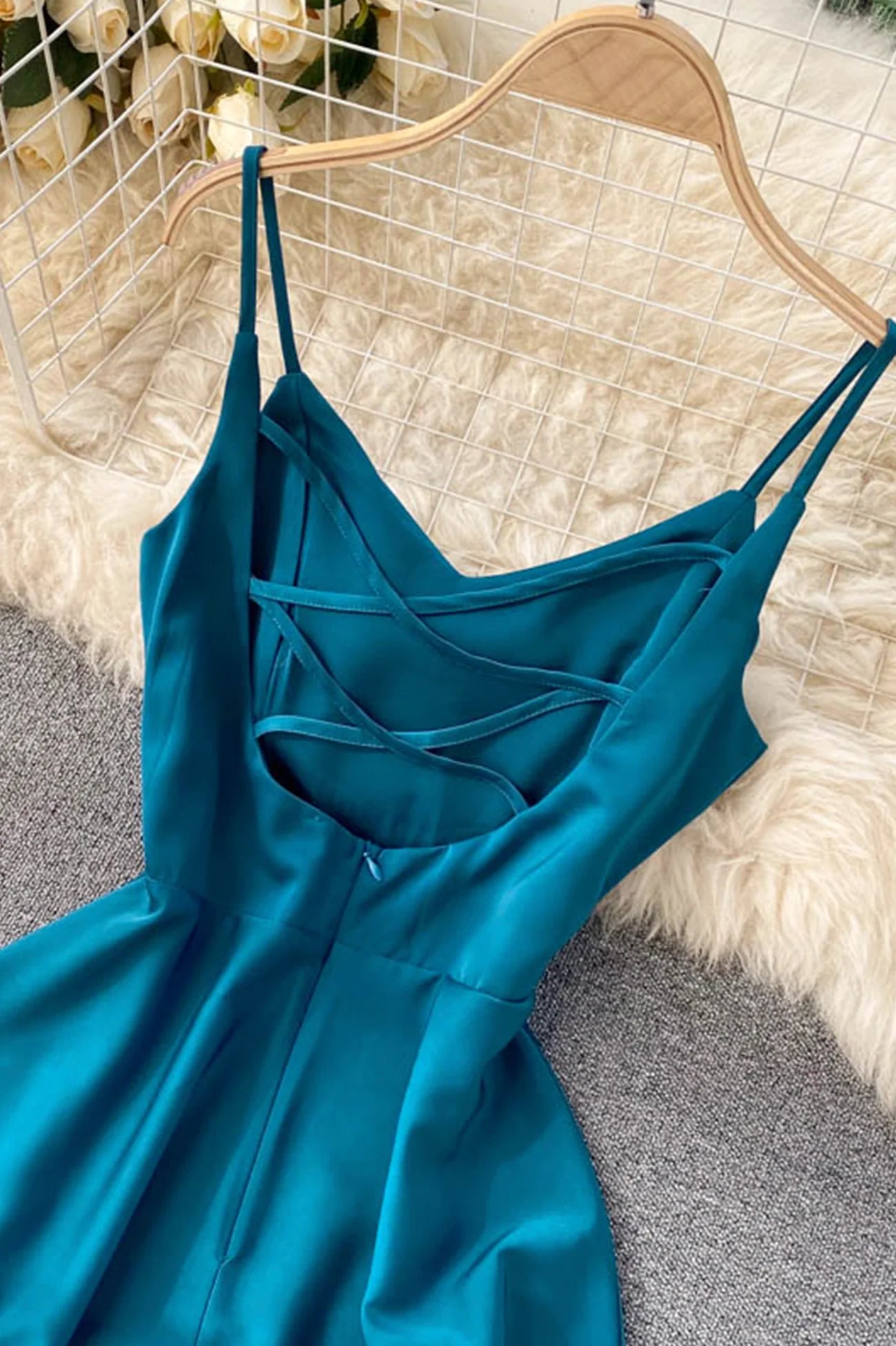 Simple V-Neck Short Dresses, A-Line Party Dresses