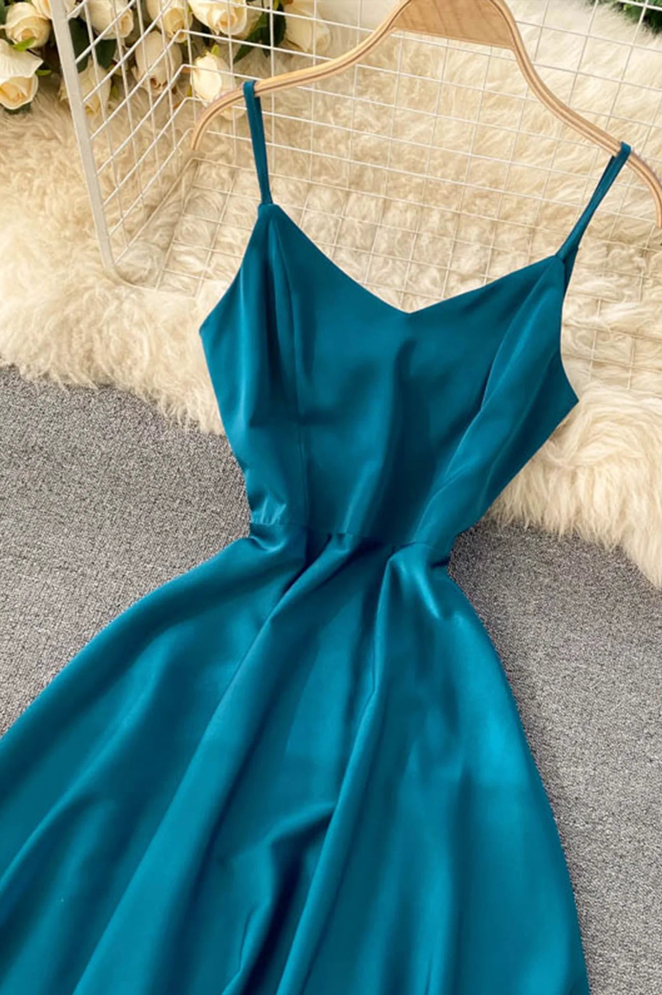 Simple V-Neck Short Dresses, A-Line Party Dresses