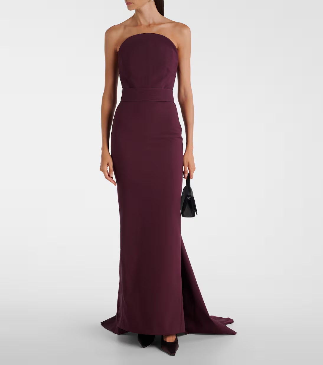 Sleek Mermaid Gown Strapless Sweetheart Neck Sleeveless Open Back Floor Length Formal Evening Dress