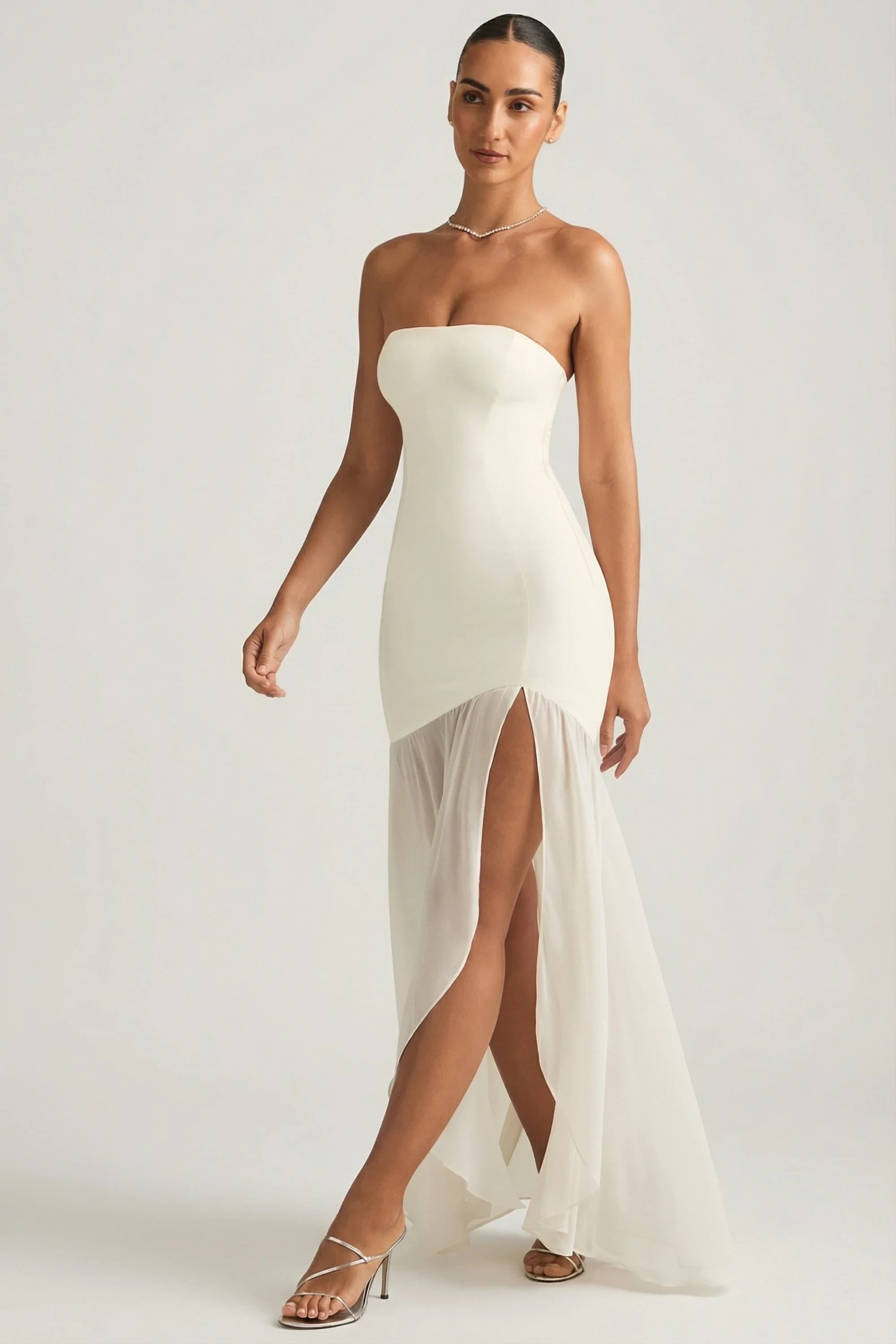 Sophisticated Satin Mermaid Strapless Sweetheart Sleeveless Strapless Back Maxi Evening Dresses