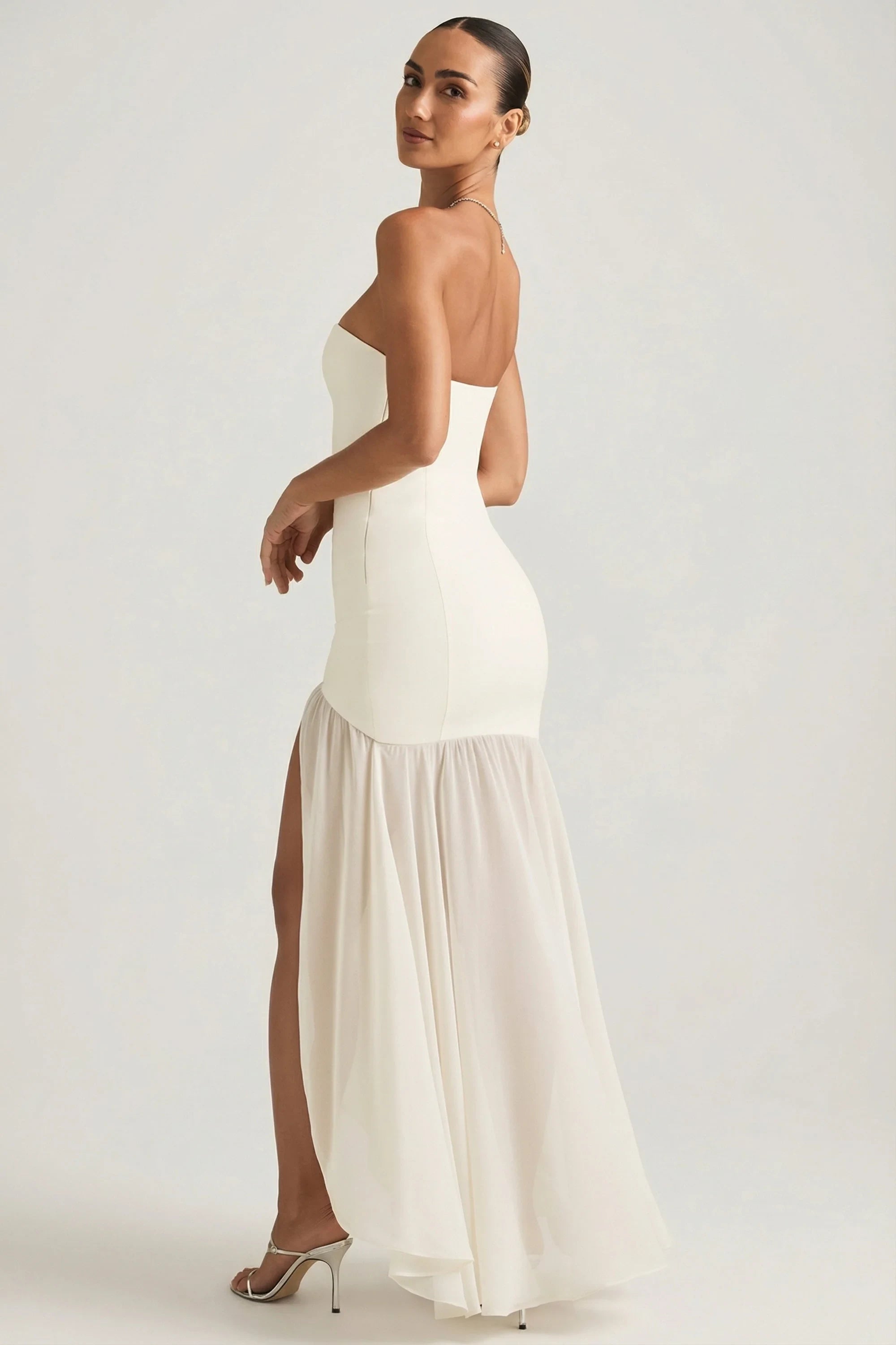 Sophisticated Satin Mermaid Strapless Sweetheart Sleeveless Strapless Back Maxi Evening Dresses