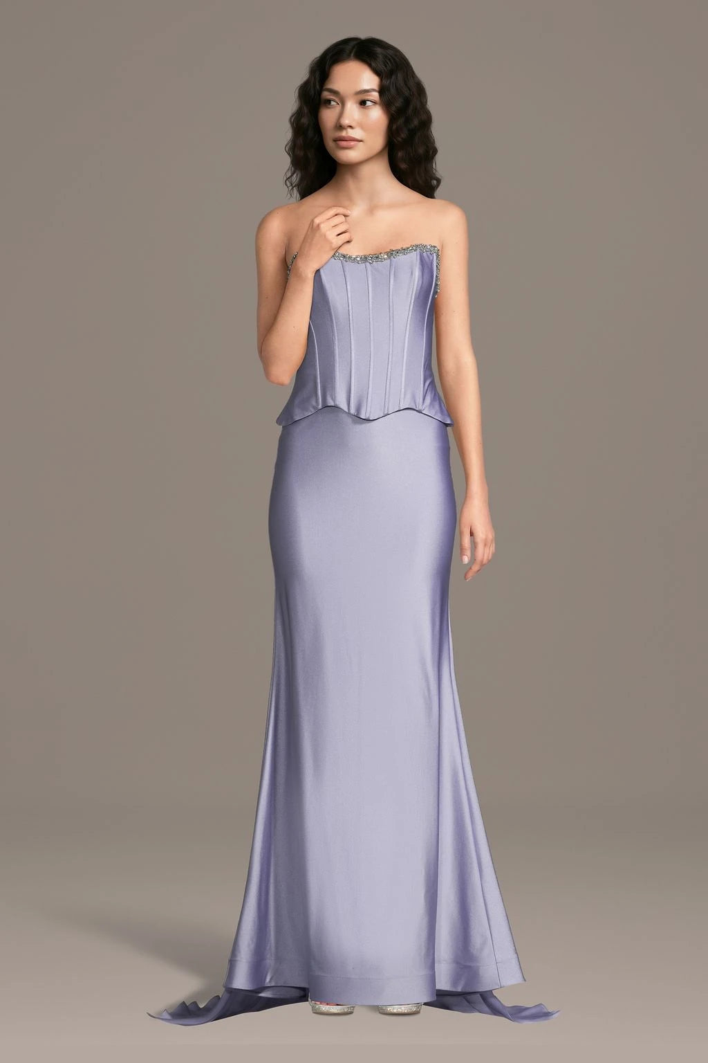 Sophisticated Satin Sheath Sweetheart Strapless Sleeveless Straight Back Floor-Length Mother of the Bride Dresses