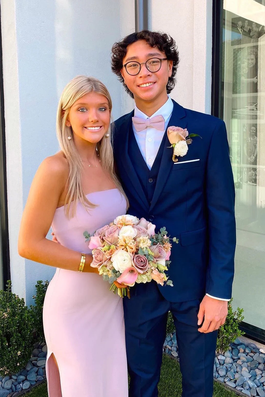 Strapless Pink Maxi Full Of Charm Prom Dresses