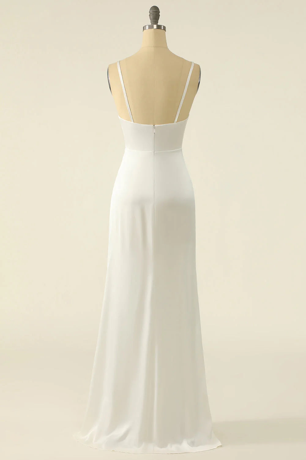 Ivory Satin Simple Appropriate Color Matching Full Of Charm Prom Dress