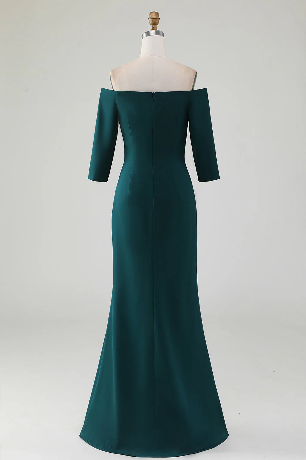 Glitter Dark Green Mermaid Chiffon Long Sleeves Mother of the Bride Dresses