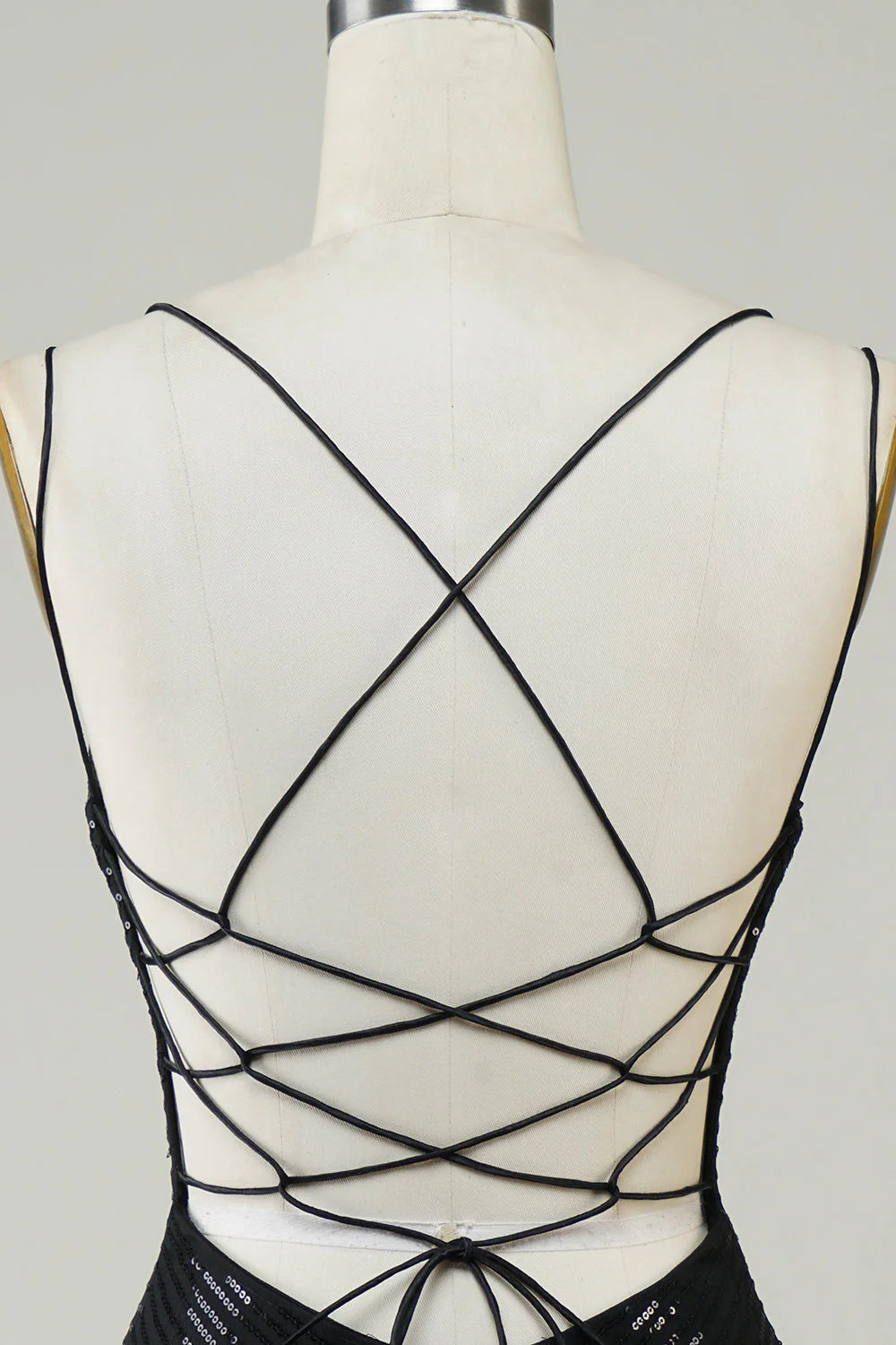 Black Glitter Tight Unique Design Full Of Charm Homecoing Dress