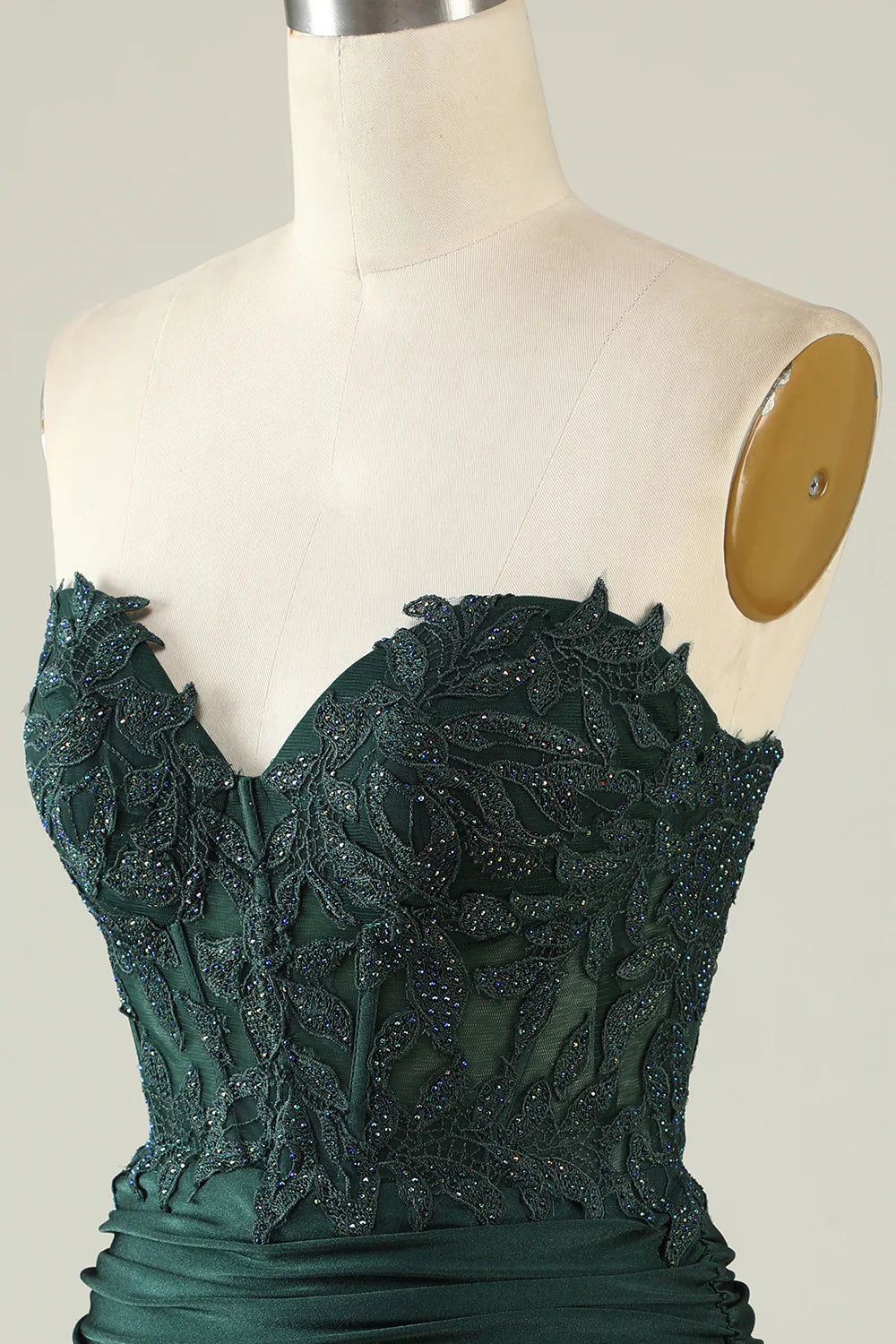 Strapless Dark Green Short Full Of Charm Homecoing Dress