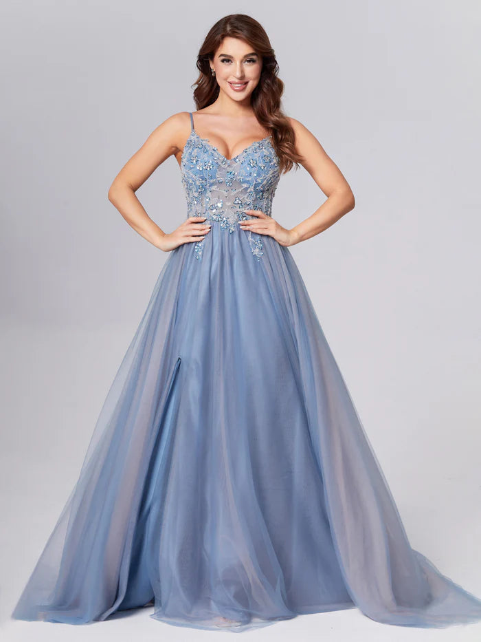 Backless Beading Elastic Satin Unique Design Full Of Charm Prom Dress