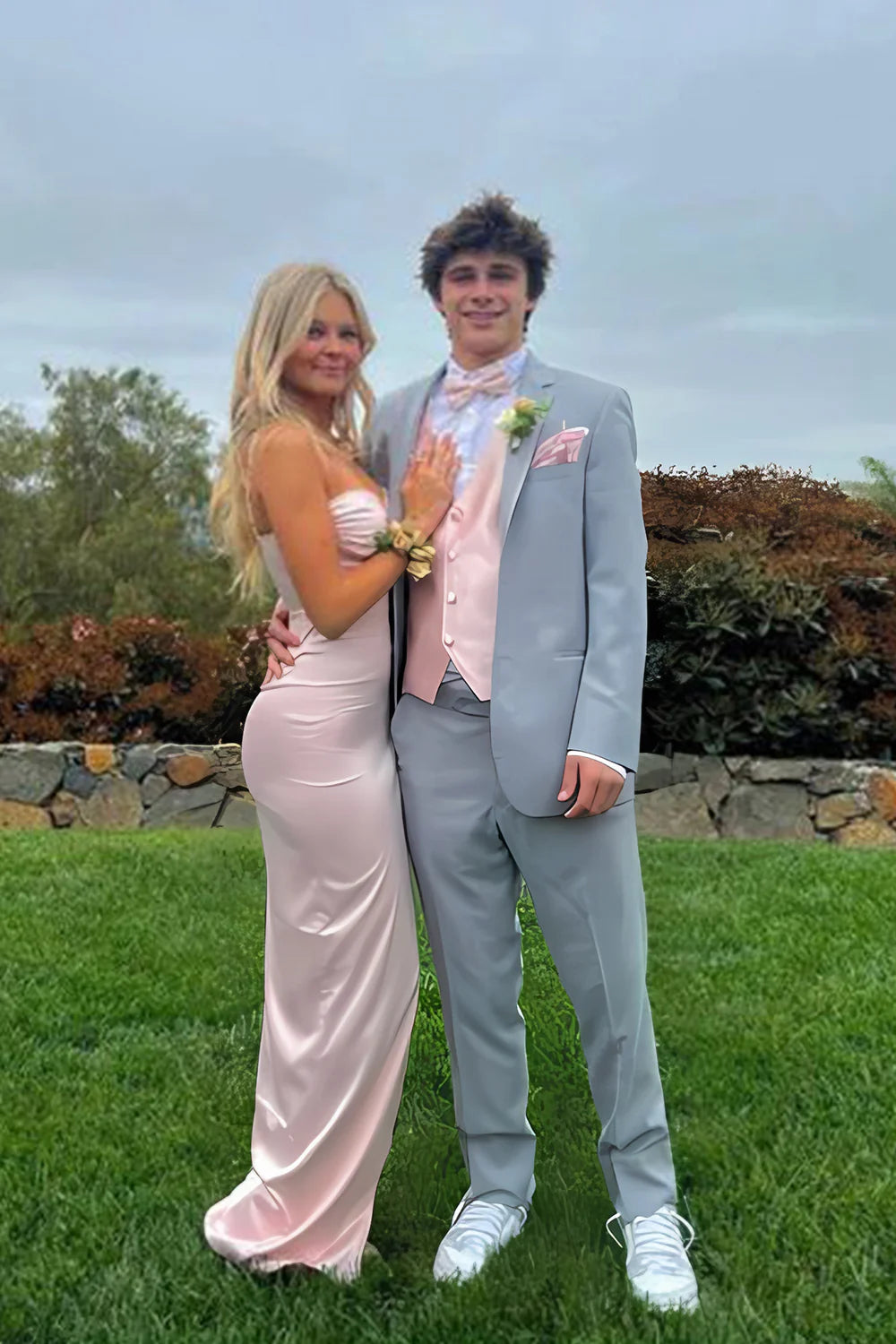 Cute Mermaid Spaghetti Straps Pink Long  Retract Your Waist Prom Dress