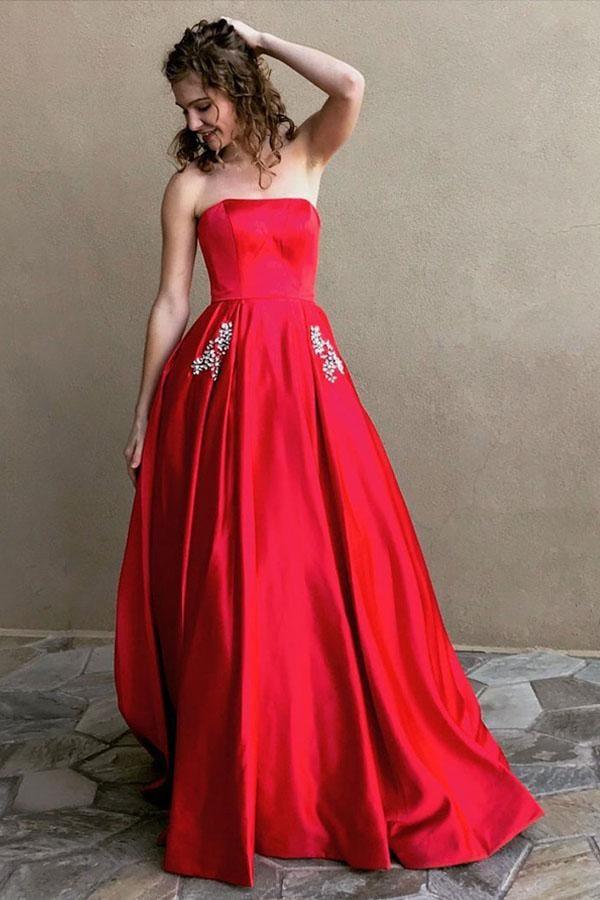 Wide strap criss cross open back Full Of Charm Prom Dress
